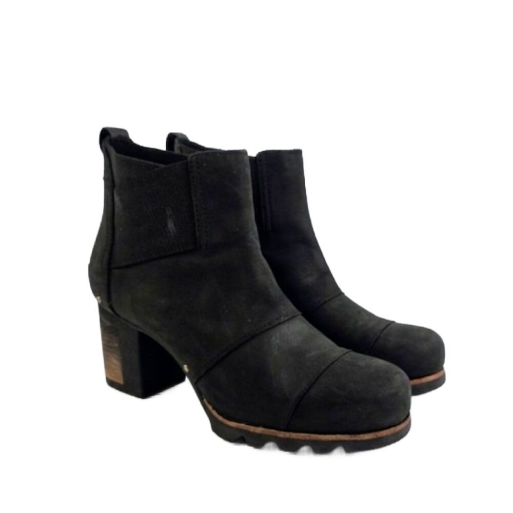 Sorel Addington Chelsea Black Women's Ankle Boots Size 10
